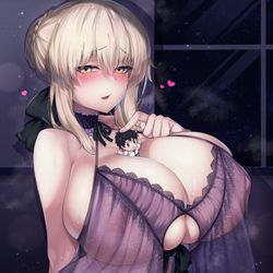 This is a pixiv picture whose title is マスター成分欠乏症の特盛りオルタさん.