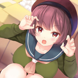 This is a pixiv picture whose title is 制服娘.