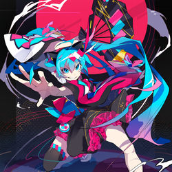This is a pixiv picture whose title is マジカルミライ2020リメイク.