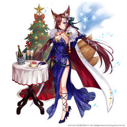 This is a pixiv picture whose title is 『雪狐カーリン』.