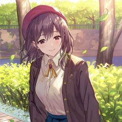 This is a pixiv picture whose title is 「 君いつもここにいるね 」.