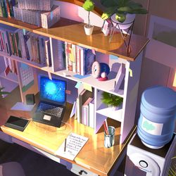 This is a pixiv picture whose title is 去年直播画的图.