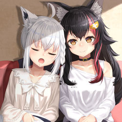 This is a pixiv picture whose title is フブミオ.