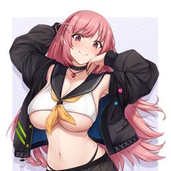 This is a pixiv picture whose title is デザインしてみたVtuber (仮).