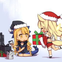 This is a pixiv picture whose title is 褐色ミーツ褐色.
