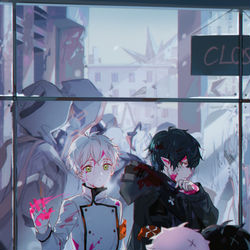 This is a pixiv picture whose title is Arknights落書き②.