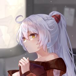 This is a pixiv picture whose title is 崩三×EVA联动摸鱼.