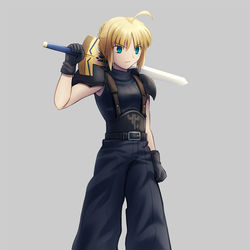 This is a pixiv picture whose title is ソルジャーのサーヴァント.