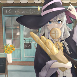 This is a pixiv picture whose title is もぐもぐ.