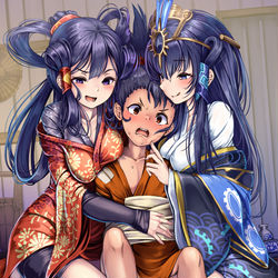 This is a pixiv picture whose title is きんたに稲作をわからせるサクナヒメ.