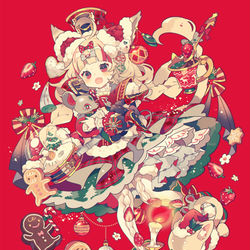 This is a pixiv picture whose title is クリスマス行進曲.