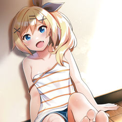 This is a pixiv picture whose title is はゆ足.