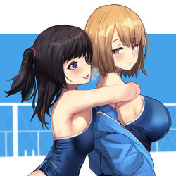 This is a pixiv picture whose title is 水泳部のWメロン🍈.