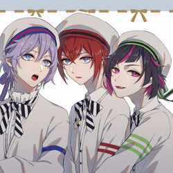 This is a pixiv picture whose title is リボン3人組.