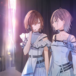 This is a pixiv picture whose title is 「イヤモニは？」「あ」.