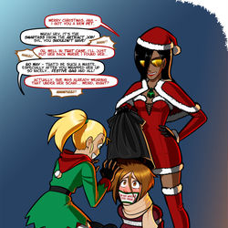 This is a pixiv picture whose title is Perilous Present / 誘拐された贈り物.