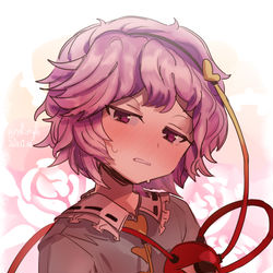 This is a pixiv picture whose title is 赤面さとり様.