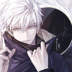 This is a pixiv picture whose title is Gojo.