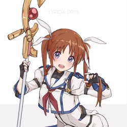 This is a pixiv picture whose title is A'sとStSの間くらいの高町.