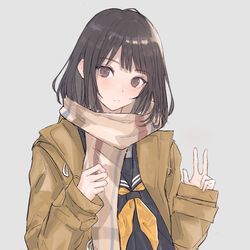 This is a pixiv picture whose title is 　「ん。」.