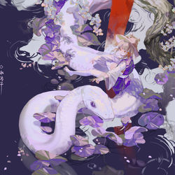 This is a pixiv picture whose title is 诹访子.