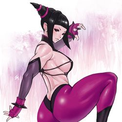 This is a pixiv picture whose title is Juri Han [street fighter].