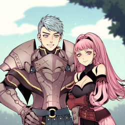 This is a pixiv picture whose title is カスパル＆ヒルダ.