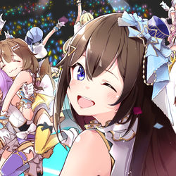 This is a pixiv picture whose title is こえていくホロライブ.