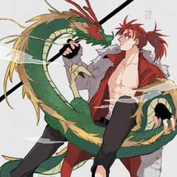 This is a pixiv picture whose title is 書文先生つめ.