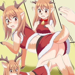 This is a pixiv picture whose title is トナカイ化の仕事.