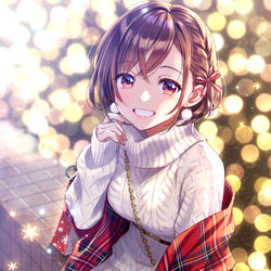 This is a pixiv picture whose title is 「遅いよ～！」.