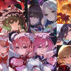 This is a pixiv picture whose title is 東方まとめ.