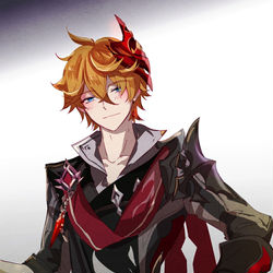 This is a pixiv picture whose title is 邪眼 タルタリヤ.