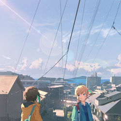 This is a pixiv picture whose title is 名前のない景色.