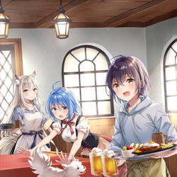 This is a pixiv picture whose title is 異世界に転移したからモンスターと気ままに暮らします2.