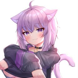 This is a pixiv picture whose title is 猫又おかゆ.