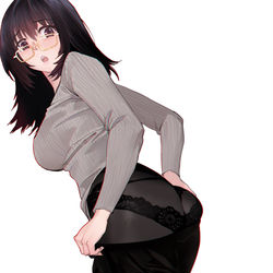 This is a pixiv picture whose title is 是胖了还是裙子小了。.