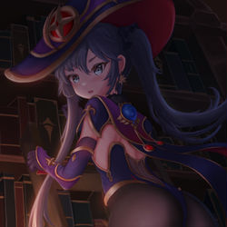 This is a pixiv picture whose title is Mona (Genshin Impact).