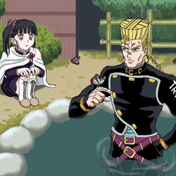This is a pixiv picture whose title is 形兆　ちょうちょ　池.