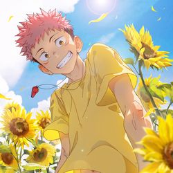 This is a pixiv picture whose title is 虎杖相关.