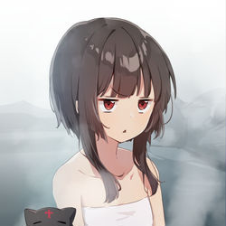 This is a pixiv picture whose title is 温泉めぐみん.