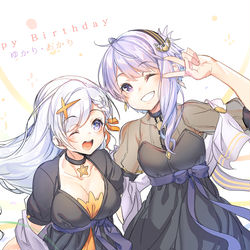 This is a pixiv picture whose title is ゆかりさんあかりちゃん誕生日.