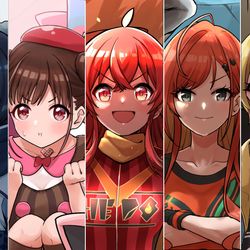 This is a pixiv picture whose title is ジムリーダーやる放課後クライマックスガールズ.