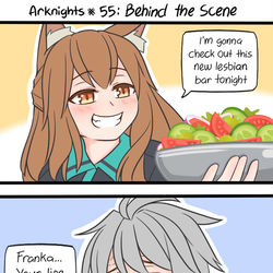 This is a pixiv picture whose title is Arknights #55.
