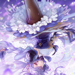 This is a pixiv picture whose title is 刻晴 / 原神.