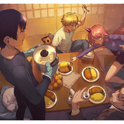 This is a pixiv picture whose title is Dinner.