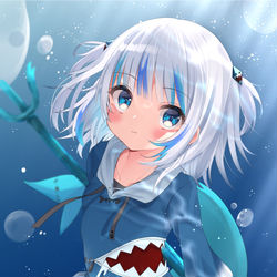 This is a pixiv picture whose title is 世界一可愛いサメ.