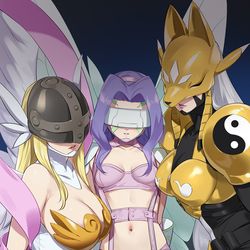 This is a pixiv picture whose title is デジモン.