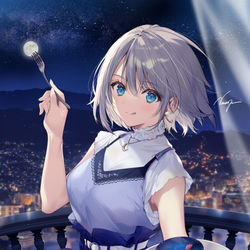 This is a pixiv picture whose title is メインディッシュはお月さま.
