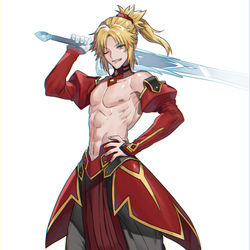 This is a pixiv picture whose title is 男性化もーさん妄想.